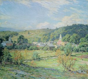 September Morning, Plainfield, New Hampshire av Willard Leroy Metcalf