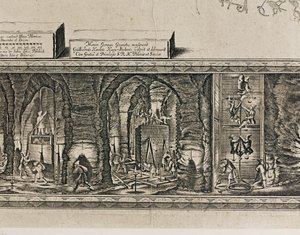 Die Salzminen von Wieliczka bei Krakau erzeugten etwa ein Drittel des Einkommens der polnischen Könige von Willem (c.1597-1660) Hondius