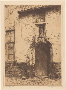 Brugge (originaltitel på objekt) av Willem Adrianus Grondhout (signed by artist)
