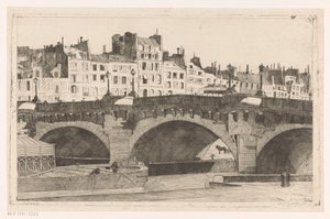 Pont Neuf (originaltitel på objekt) av Willem Adrianus Grondhout (signed by artist)