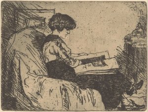 Porträtt av Martha Grondhout-Heshusius av Willem Adrianus Grondhout (signed by artist)