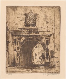 Ulm (originaltitel på objekt) av Willem Adrianus Grondhout (signed by artist)