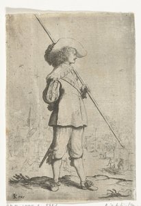 Stående soldat av Willem Basse (attributed to)