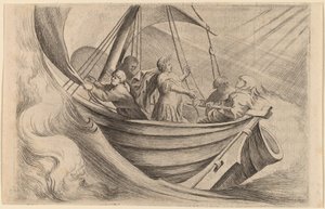 Caesar korsar stormiga hav av Willem Basse