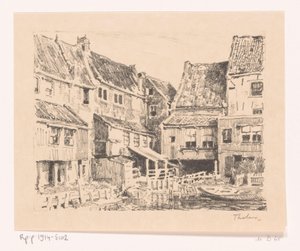 Baksidan av gamla hus, i Enkhuizen Gamla hus, Enkhuizen (originaltitel)