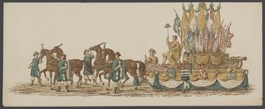Delfts parad 1862, tredje gruppen Fjärde Lustrum av Royal Academy i Delft - Ao. 1862 - Costumed Optogt (serietitel på objekt)
