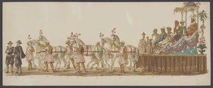 Delfts parad 1862, sjätte gruppen Fjärde Lustrum av Royal Academy i Delft - Ao. 1862 - Costumed Optogt (serietitel på objekt)