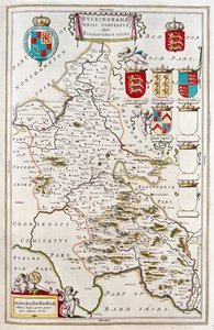 Buckingam shire, i "Theatrum Orbis Terrarum, sive Atlas Novus" av Willem Blaeu, Amsterdam av Willem Blaeu