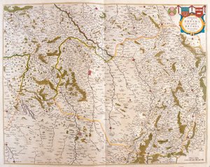 Champagne - Cambresis - Picardie- Normandie och Bretagne, i "Theatrum Orbis Terrarum, sive Atlas Novus" av Willem Blaeu, Amsterdam av Willem Blaeu
