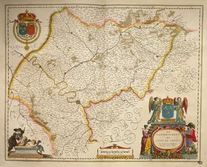 Ile-de-France, Isle of France från The Theatre of the World av Willem Bleau, Amsterdam av Willem Blaeu