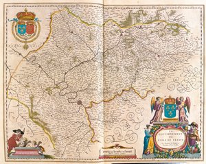 Isle de France, i "Theatrum Orbis Terrarum, sive Atlas Novus" av Willem Blaeu, Amsterdam av Willem Blaeu