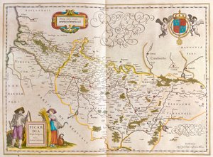 Piccardia, i "Theatrum Orbis Terrarum, sive Atlas Novus" av Willem Blaeu, Amsterdam av Willem Blaeu