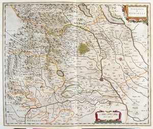 Piemont, Italien, i "Theatrum Orbis Terrarum, sive Atlas Novus" av Willem Blaeu, Amsterdam av Willem Blaeu