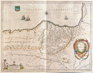region med centrum i Bilbao och som sträcker sig från S av Willem Blaeu