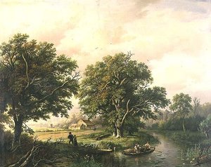 River Scene av Willem Bodeman