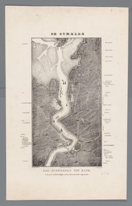 Walk of the Schelde från Fort Bath till Antwerpen, 1832 Schelde från Antwerpen till Bath (titel på objekt) av Willem Charles Magnenat