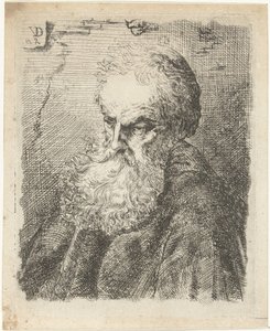 Byst av en gammal skäggig man av Willem Cornelis van Dijk