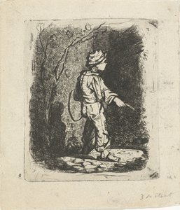 Liten pojke med båge av Willem Cornelis van Dijk