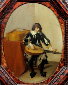 Ung musiker. Målning av Willem Cornelisz Duyster (1600-1635) Ec. Hol.