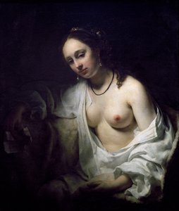 Bathsheba tar emot brev från David, av Willem Drost