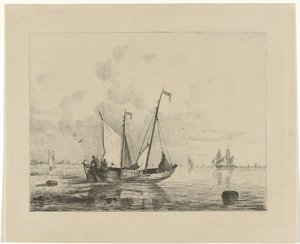 Segelfartyg med sänkta segel