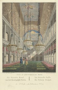 Interiör av det kungliga slottet Amsterdam Vue d