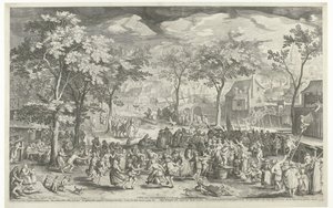 Stadsmässa, ca. 1610 av Willem Isaacsz. van Swanenburg