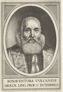 Porträtt av Bonaventura Vulcanius av Willem Isaacsz. van Swanenburg