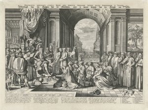 Tyranni av Alba, ca 1569 Delineatio deplorati status Belgien sub immensa tyrannide Albani ducis, Ferdinandi a Toledo (titel på objekt) Bild av den eländiga staten Nederländerna, under Hertoghe of Albas grymma tyranni (titel på av Willem Jacobsz Delff (attributed to)