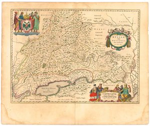 Karta över Ryssland Från: Världskarta..., 1645
