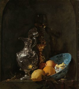 Stilleben med en silverkanna och en porslinsskål Stilleben med en silverkanna av Willem Kalf