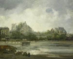 Utsikt över Nantes av Willem Leendert Bruckman