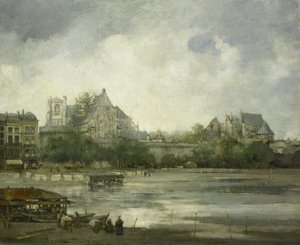 Utsikt över Nantes av Willem Leendert Bruckman