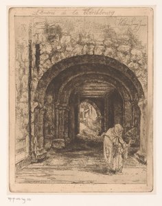 Ingångsporten till Wartburg i Eisenach L