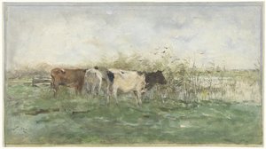 Kor vid en pöl av Willem Maris