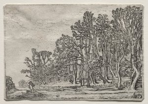 The Set of the Landscapes: Two Plank-Hedges av Willem Pietersz Buytewech