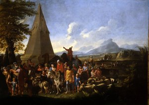 Jakob och hans familj på väg in i Egypten av Willem Reuter