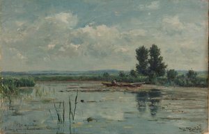 Sjön nära Loosdrecht Ark av vatten nära Loosdrecht av Willem Roelofs (I)