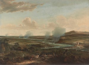 Slaget vid Medway Resa till Chatham, 1667: sett från en kulle nära Rochester