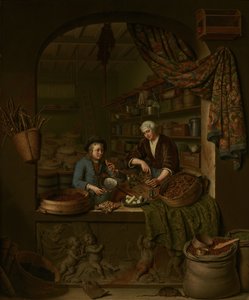 En speceriaffär av Willem Van Mieris