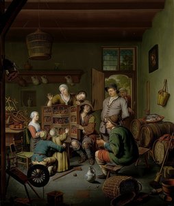 Lådan med rariteter (? T Fraay Curieus). 1718 av Willem Van Mieris