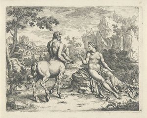 Ocyrhoe förutspår Chirons och Asclepius öde av Willem Van Mieris