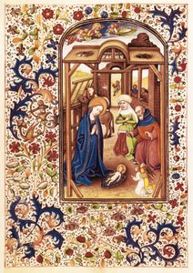 Födelsescenen från "The Book of Hours of Leonor de la Vega"