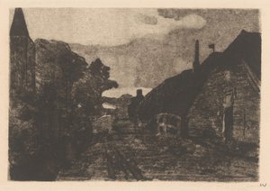 Byväg i Diepenheim av Willem Witsen (signed by artist)