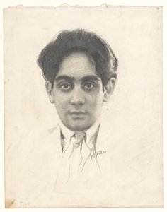 Porträtt av Karamjit Singh Sahib Bahadur, prins van Kapurthala
