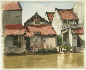 Nedre staden Batavia av Willem Arnoldus Witsen