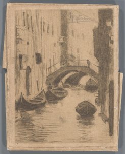 Bro över Rio di San Toma, Venedig av Willem Arnoldus Witsen
