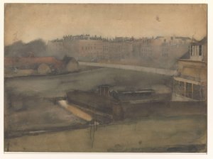Utsikt på Oosterpark i Amsterdam av Willem Arnoldus Witsen