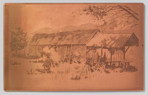 Långt uthus, Gambar av Willem Arnoldus Witsen