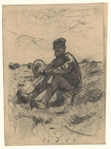 Sittande herde av Willem Arnoldus Witsen